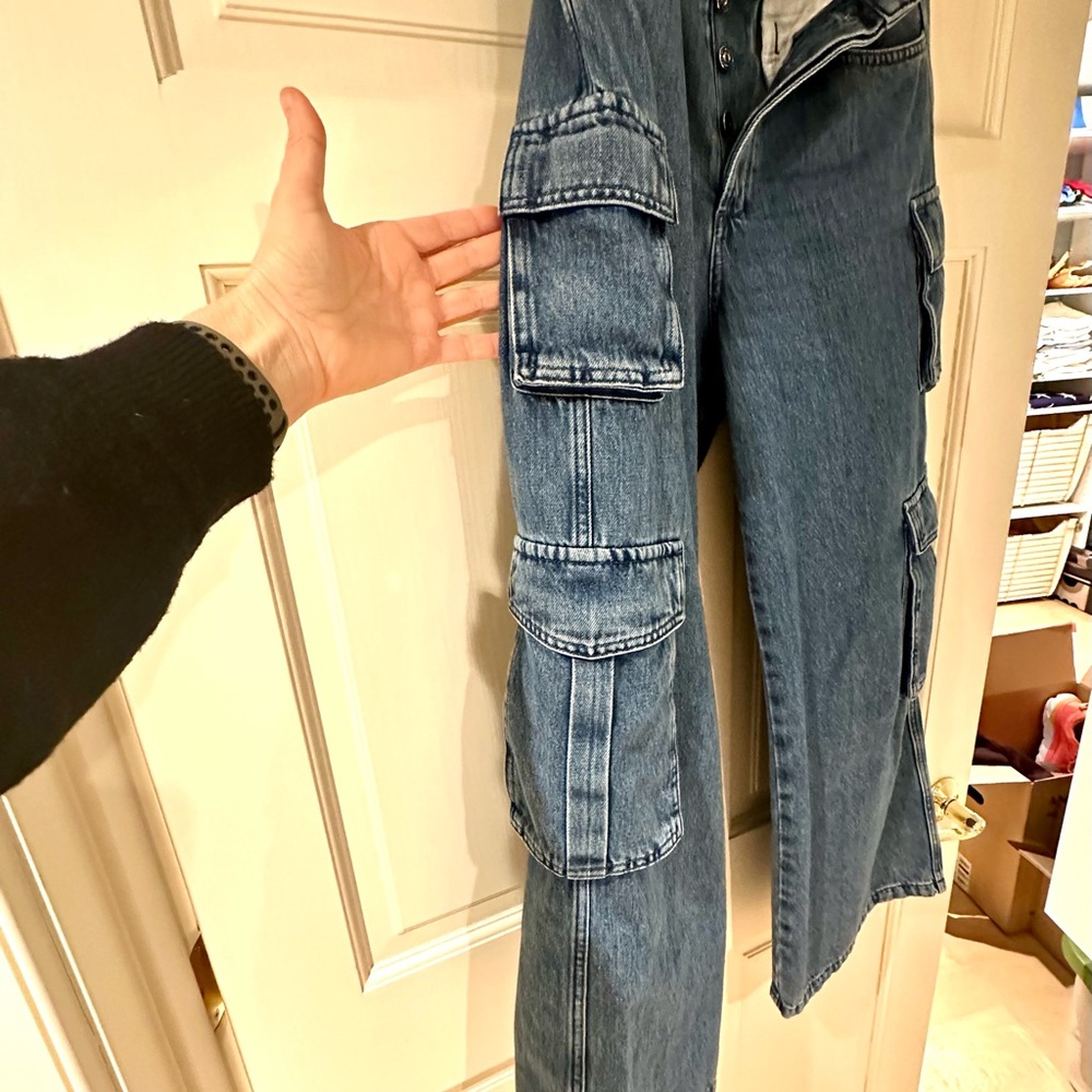 My Favorite Daughter: The Carly Shortie Cargo - Super High Rise Jeans - Picture 8 of 12